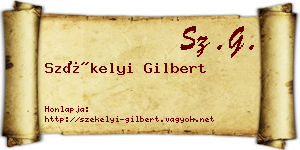 Székelyi Gilbert névjegykártya